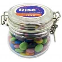 CHOC BEANS (SMARTIE LOOK ALIKE) IN CANISTER 200G (Mixed Colours)